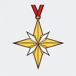 eight-pointed pinwheel medal image